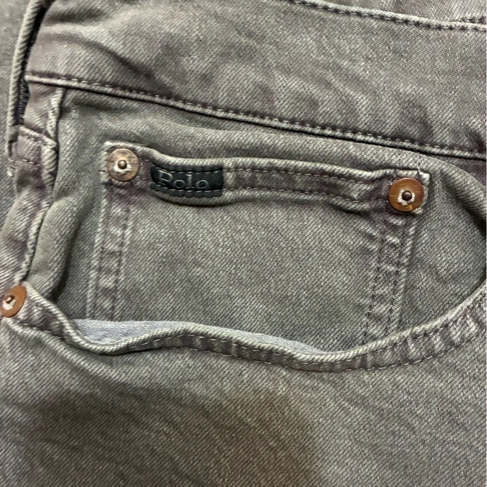 Polo Ralph Lauren Black Denim Jeans with Twill Weave Pre Owned Great Condition